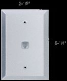 SINGLE TELEPHONE COVERPLATE - MIRROR